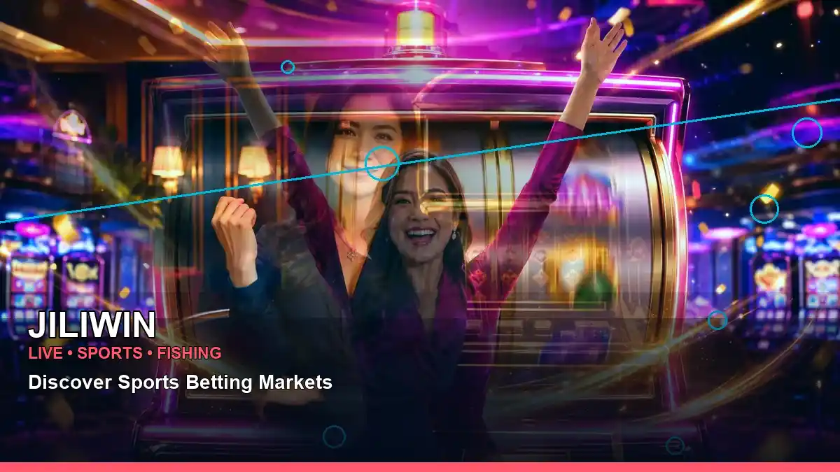 JILIWIN mobile casino first deposit rewards featuring an adult Filipina casino host with a centered composition
