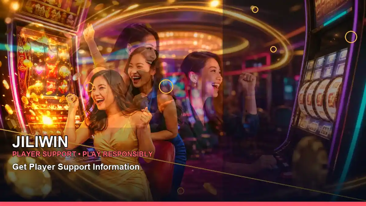 JILIWIN gold jackpot slot games featuring an adult Filipina casino host with a right-diagonal composition